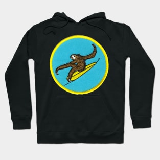 Surfing Sloth Patch Hoodie